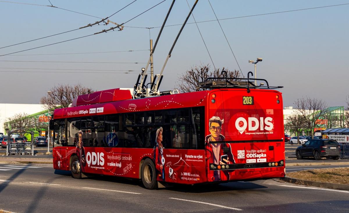 Po Opavě jezdí trolejbus ODIS