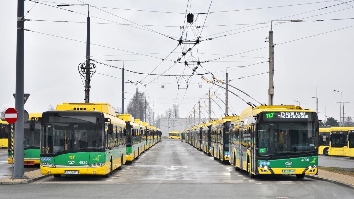 Polské Tychy vítají nové trolejbusy Solaris Trollino 12 