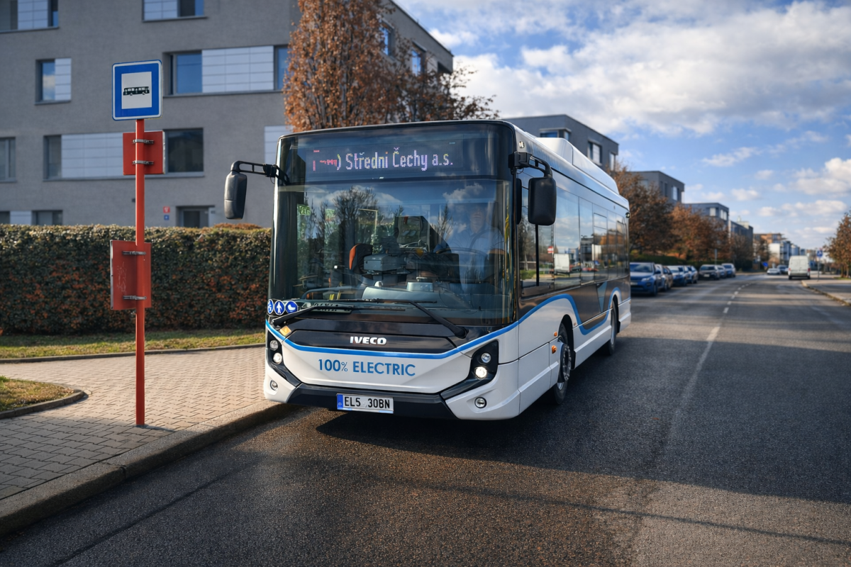 V Praze jezdí elektrobus IVECO E-WAY 9,5 
