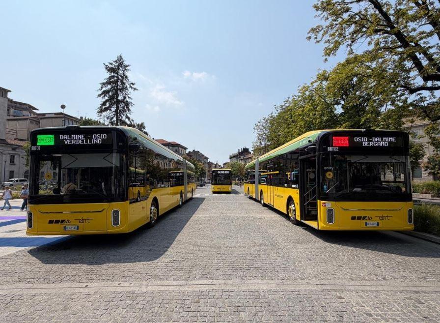 Bergamo nasazuje na novou e-BRT elektrobusy Yutong