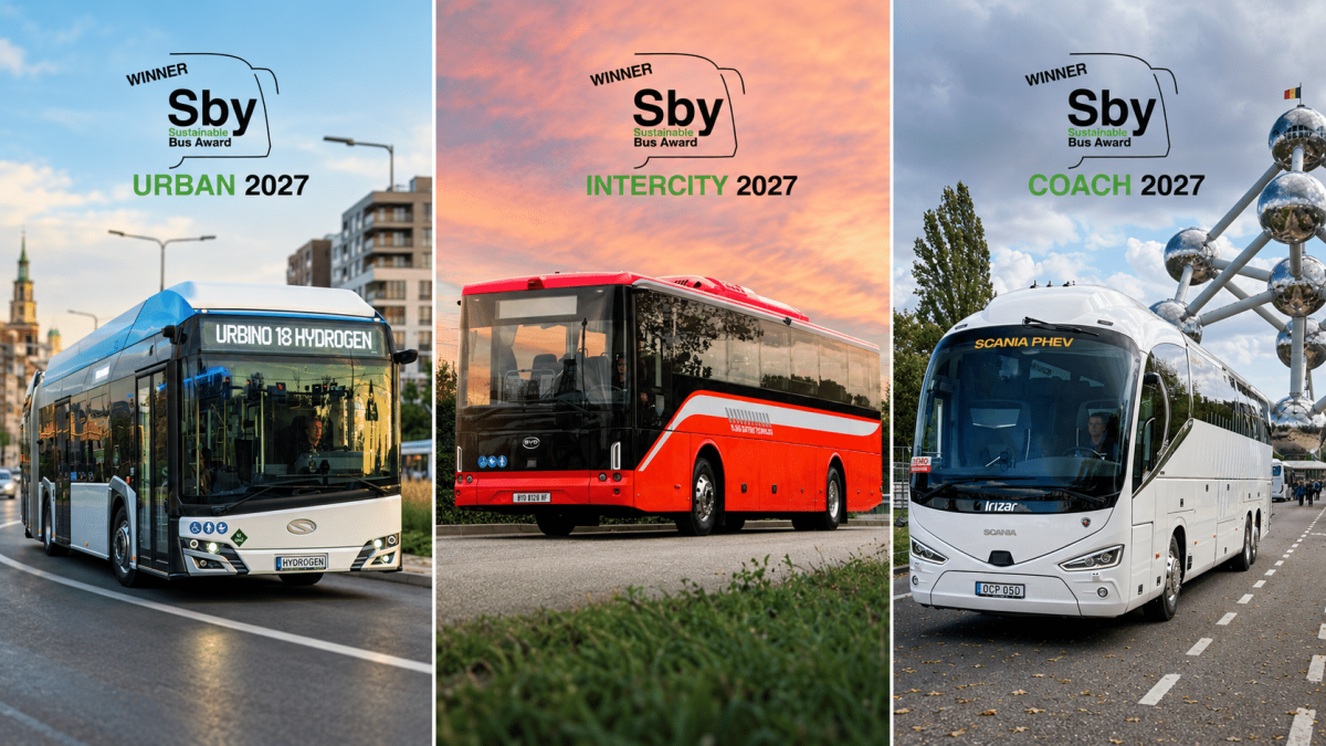 Sustainable Bus Awards 2027 pro Solaris, BYD a Scania Irizar